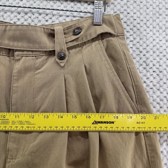 Madewell Harlow Wide Leg Pants Womens 12 Beige Khaki Lyocell Pleated High Rise - Picture 10 of 16